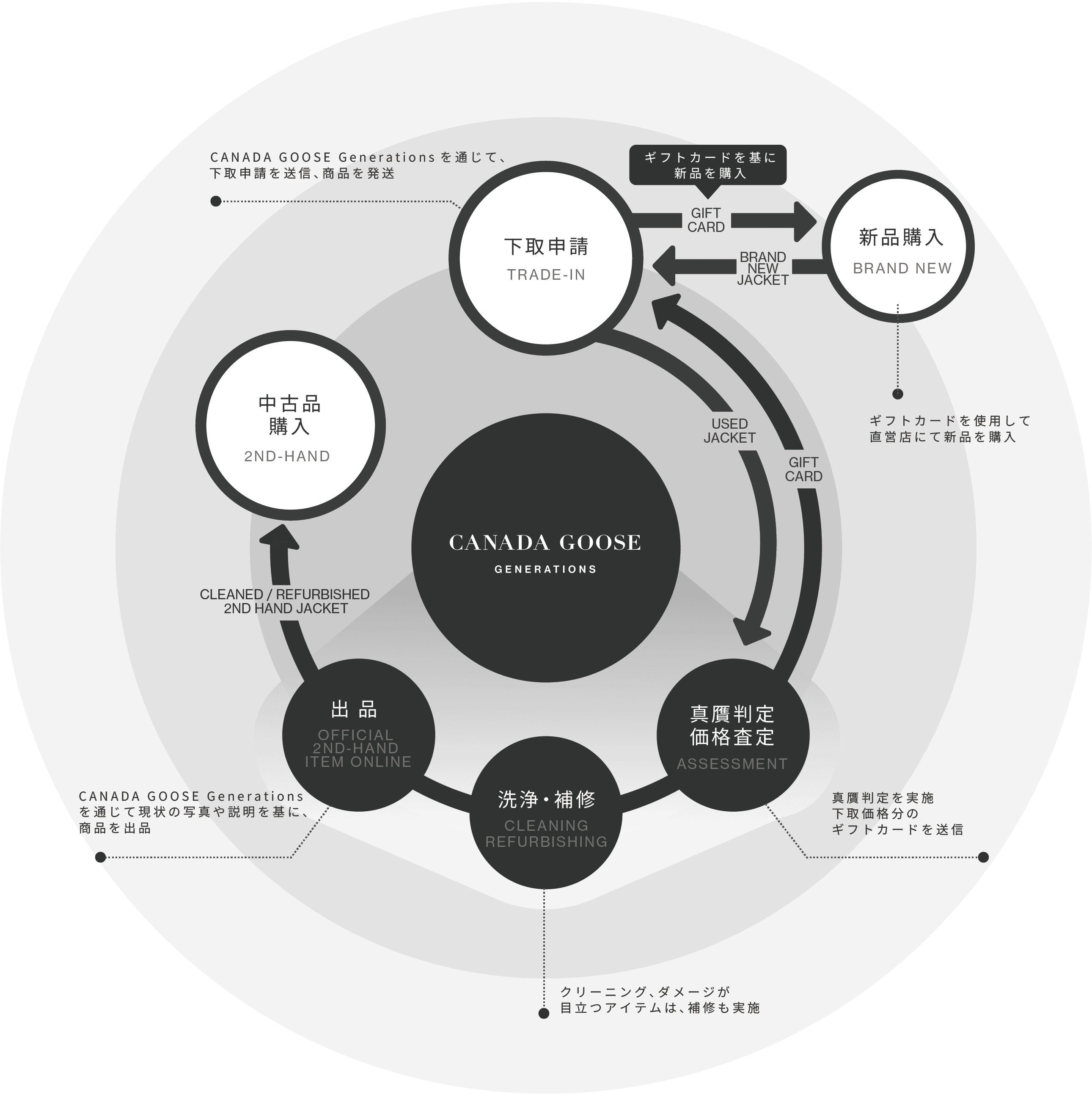 Infographic of resale service structure - 2